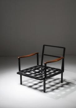 Compasso - Rare Pair of Lounge Chairs Model P24 by Osvaldo Borsani for Tecno