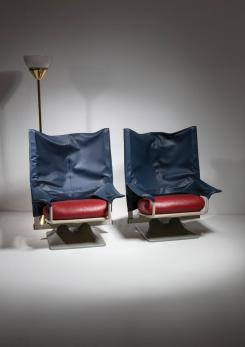 Compasso - Pair of "Aeo" Lounge Chairs by Archizoom for Cassina