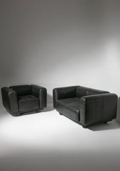 Compasso - "Living" Settee by Bensiger and Verm for Costi