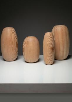 Compasso - Set of Four Larch Vases