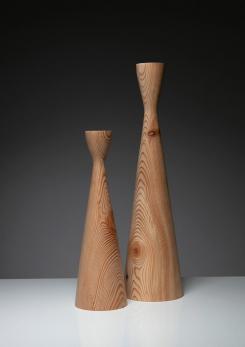 Compasso - Pair of Larch Vases