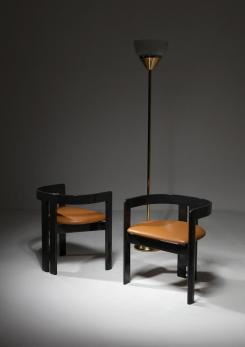 Compasso - Set of Two "Pigreco" Chairs by Tobia Scarpa for Gavina