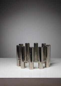 Compasso - Italian 70s Steel Candle Holder