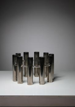 Compasso - Italian 70s Steel Candle Holder