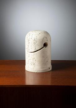 Compasso - Travertine Table Lamp by Giuliano Cesari for Sormani