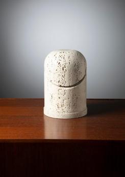 Compasso - Travertine Table Lamp by Giuliano Cesari for Sormani