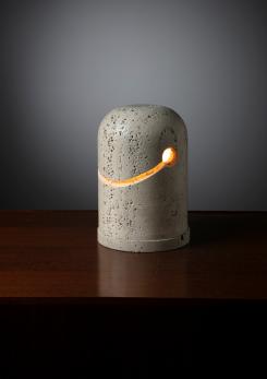 Compasso - Travertine Table Lamp by Giuliano Cesari for Sormani Compasso - Travertine Table Lamp by Giuliano Cesari for Sormani