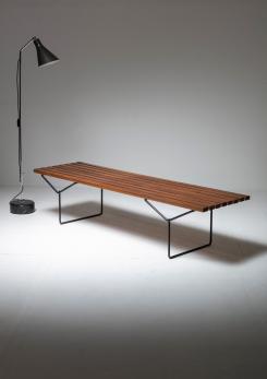 Compasso - 60s Bench in the style of Harry Bertoia
