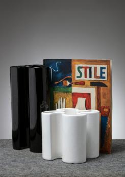 Compasso - Pair of Ceramic Vases by Bettonica Gabbianelli
