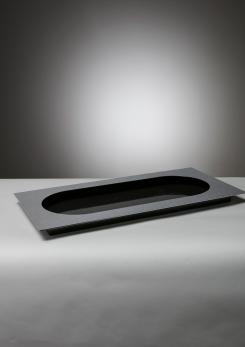 Compasso - "Biscotto" Large Chrome Tray by Mazza for Quattrifolio