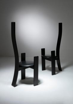 Compasso - Pair of "Golem" Chairs by Vico Magistretti for Poggi