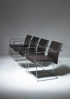 Compasso - Set of Four "P15" Armchairs by Ernesto Redaelli for Saporiti