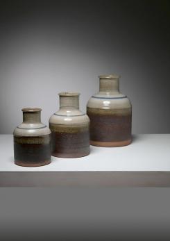 Compasso - Set of Three Ceramic Vases by Nanni Valentini for Ceramica Arcore