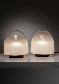 Compasso - Pair of Ebe Table Lamps by Giusto Toso for Leucos