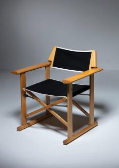 Compasso - Pair of "Hollywood" Folding Armchairs by Carlo Hauner for Reguitti