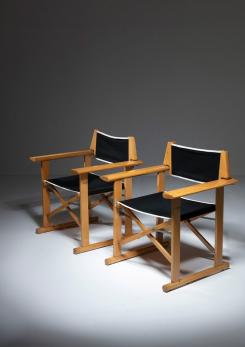 Compasso - Pair of "Hollywood" Folding Armchairs by Carlo Hauner for Reguitti