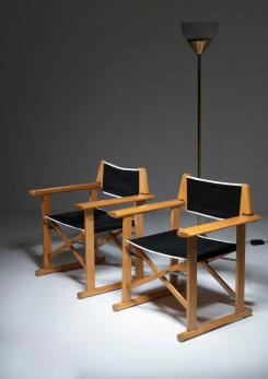 Compasso - Pair of "Hollywood" Folding Armchairs by Carlo Hauner for Reguitti