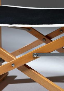 Compasso - Pair of "Hollywood" Folding Armchairs by Carlo Hauner for Reguitti Compasso - Pair of "Hollywood" Folding Armchairs by Carlo Hauner for Reguitti
