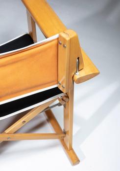 Compasso - Pair of "Hollywood" Folding Armchairs by Carlo Hauner for Reguitti Compasso - Pair of "Hollywood" Folding Armchairs by Carlo Hauner for Reguitti