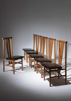 Compasso - Set of Six "Zea" Dining Chairs by Annig Sarian for T70