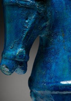 Compasso - Rimini Blu Ceramic Horse by Aldo Londi for Bitossi