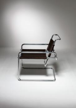 Compasso - Cantilever Steel chair by Luigi Saccardo for Arrmet