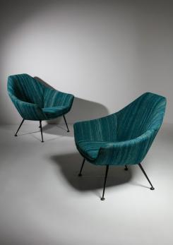 Compasso - Pair of Gastone Rinaldi Lounge Chairs