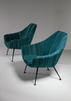 Compasso - Pair of Gastone Rinaldi Lounge Chairs