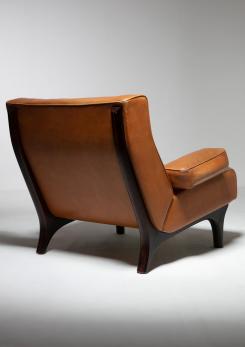 Compasso - P73 "Sir" Lounge Chair by Eugenio Gerli for Tecno