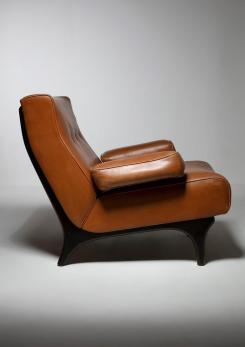 Compasso - P73 "Sir" Lounge Chair by Eugenio Gerli for Tecno
