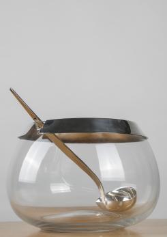 Compasso - Bowl and Ladle by Lino Sabattini for Sabattini Argenteria