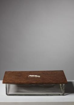 Compasso - Italian 1950s Glass and Wood Box