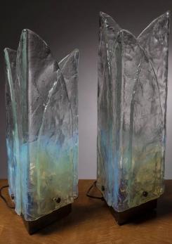 Compasso - Pair of Large Mazzega Table Lamps Compasso - Pair of Large Mazzega Table Lamps