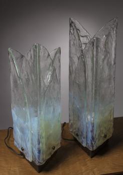 Compasso - Pair of Large Mazzega Table Lamps Compasso - Pair of Large Mazzega Table Lamps