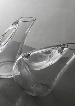 Compasso - Set of Two Crystal Pitchers by Angelo Mangiarotti