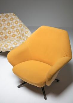 Compasso - Pair of P32 Lounge Chairs by Osvaldo Borsani for Tecno Compasso - Pair of P32 Lounge Chairs by Osvaldo Borsani for Tecno