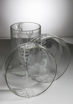 Compasso - Set of Three Vases by Barbini Compasso - Set of Three Vases by Barbini