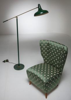 Compasso - Pair of Italian 50s Slipper Chairs 