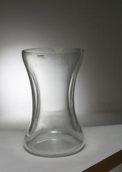 Compasso - Large Crystal Vase by Barbini