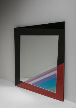Compasso - Wall mirror by Eugenio Carmi for Acerbis