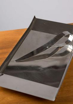 Compasso - Arran Tray and "Giglio" Paper Knife by Enzo Mari for Danese
