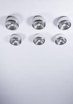 Compasso - Set of Six "Padina" Light Fixtures by Castiglioni for Flos Compasso - Set of Six "Padina" Light Fixtures by Castiglioni for Flos