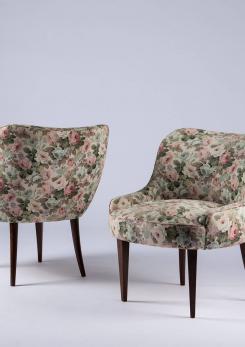 Compasso - Pair of Italian 1950s Club Chairs