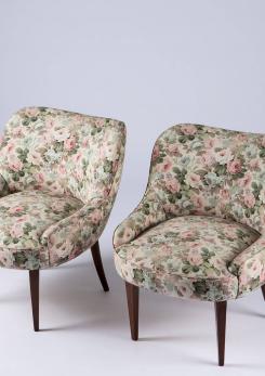 Compasso - Pair of Italian 1950s Club Chairs