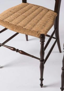 Compasso - Pair of Italian Chiavari High Back Chairs