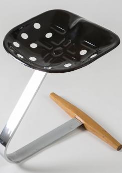 Compasso - Pair of "Mezzadro" Stools by Achille Castiglioni for Zanotta Compasso - Pair of "Mezzadro" Stools by Achille Castiglioni for Zanotta
