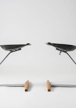 Compasso - Pair of "Mezzadro" Stools by Achille Castiglioni for Zanotta Compasso - Pair of "Mezzadro" Stools by Achille Castiglioni for Zanotta