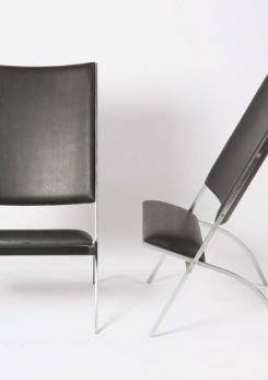 Compasso - Pair of "Pontiponti" Chairs by Gio Ponti for Pallucco