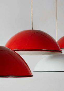 Compasso - Set of Four "Relemme" Pendant Lamps by Castiglioni for Flos