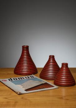 Compasso - Set of 3 Ceramic Vases by Il Punto